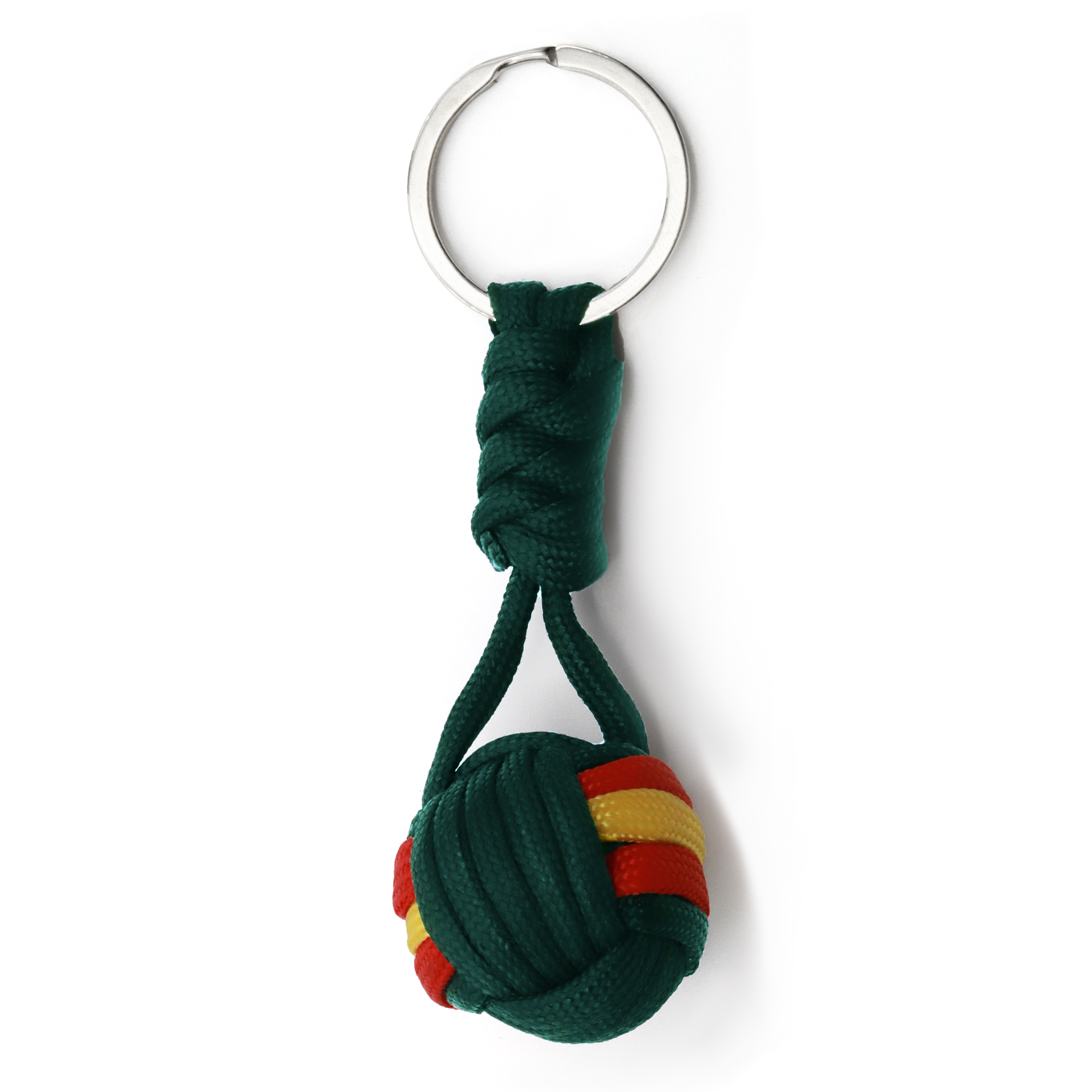 Llavero bola de cuerda verde bandera España