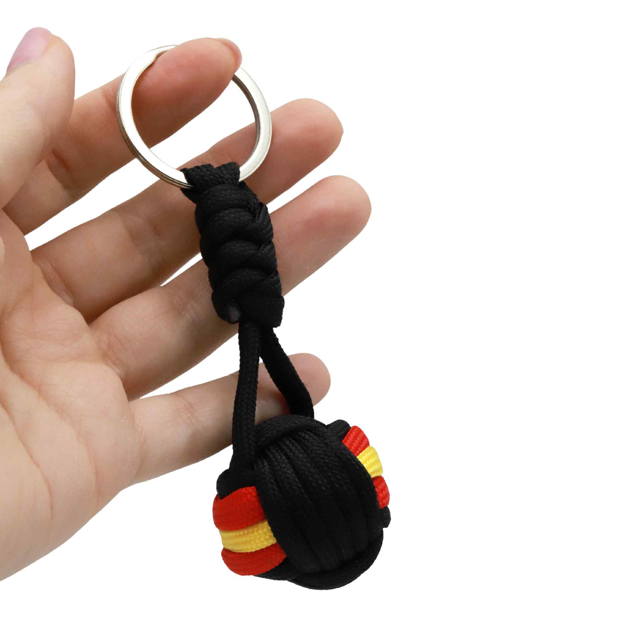 Llavero bola de cuerda negro bandera España - imagen 2