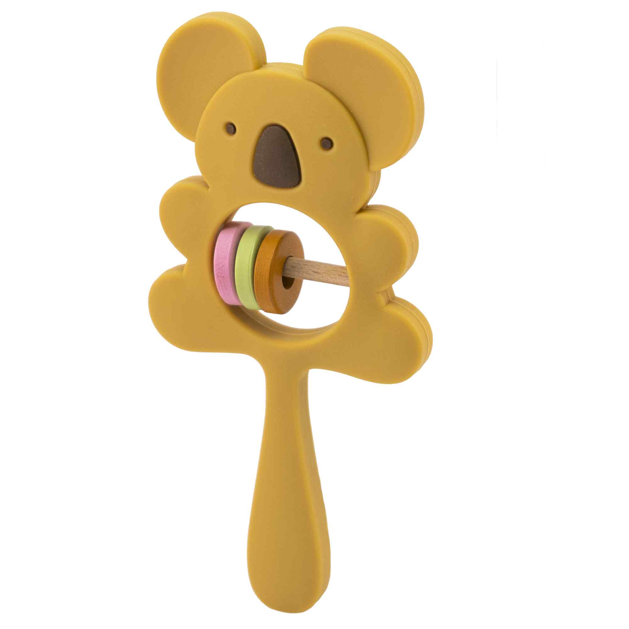Mordedor de silicona con forma de Koala amarillo - imagen 1