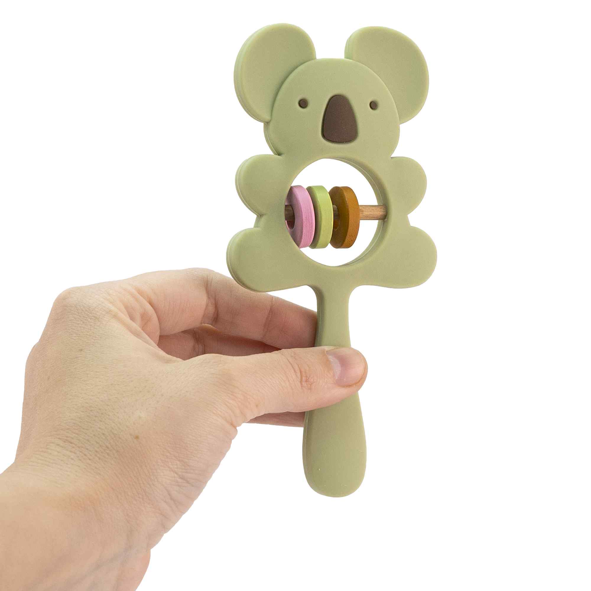 Mordedor de silicona con forma de Koala verde - imagen 3