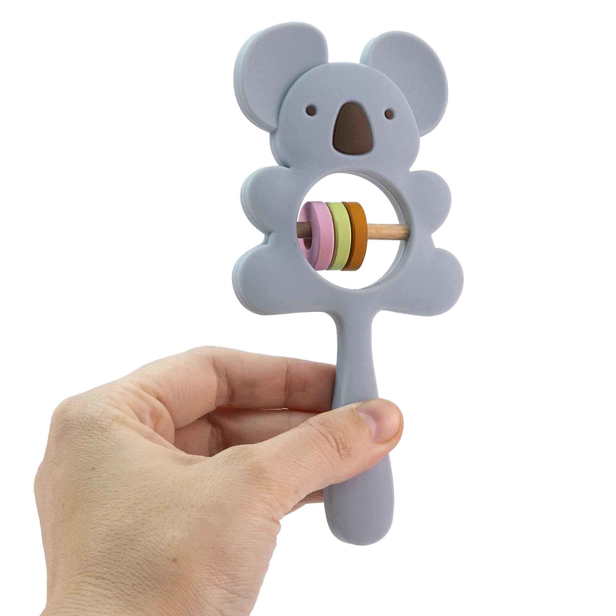 Mordedor de silicona con forma de Koala azul - imagen 2