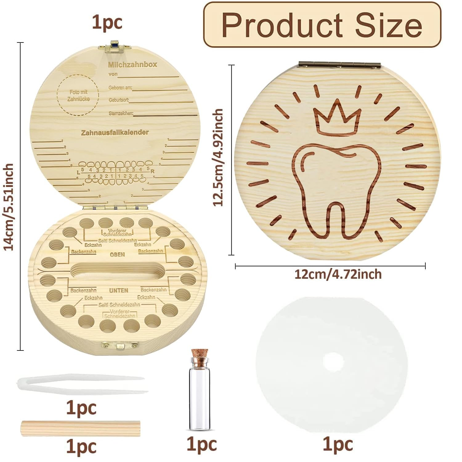 Caja madera para dientes de leche - imagen 3
