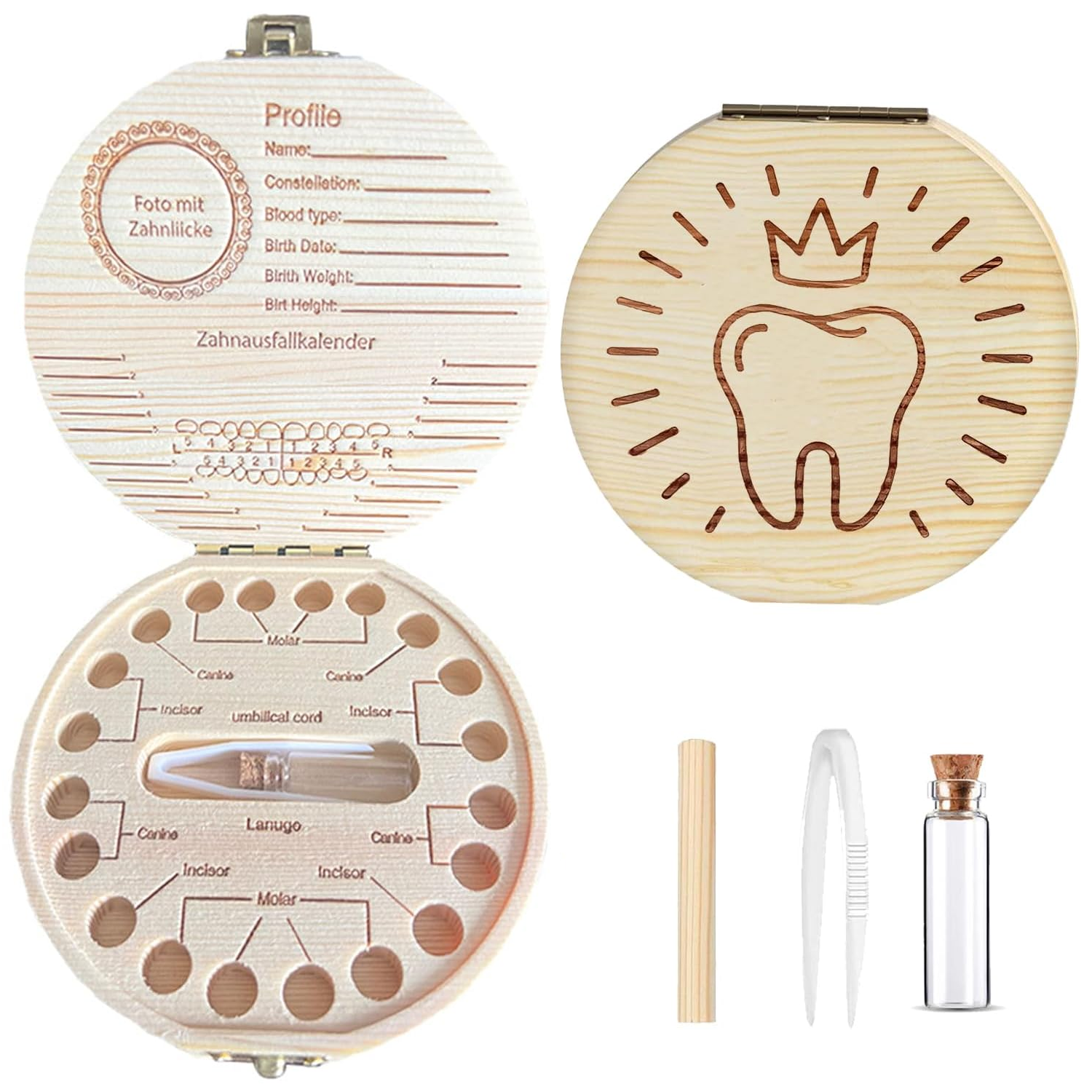 Caja madera para dientes de leche - imagen 5