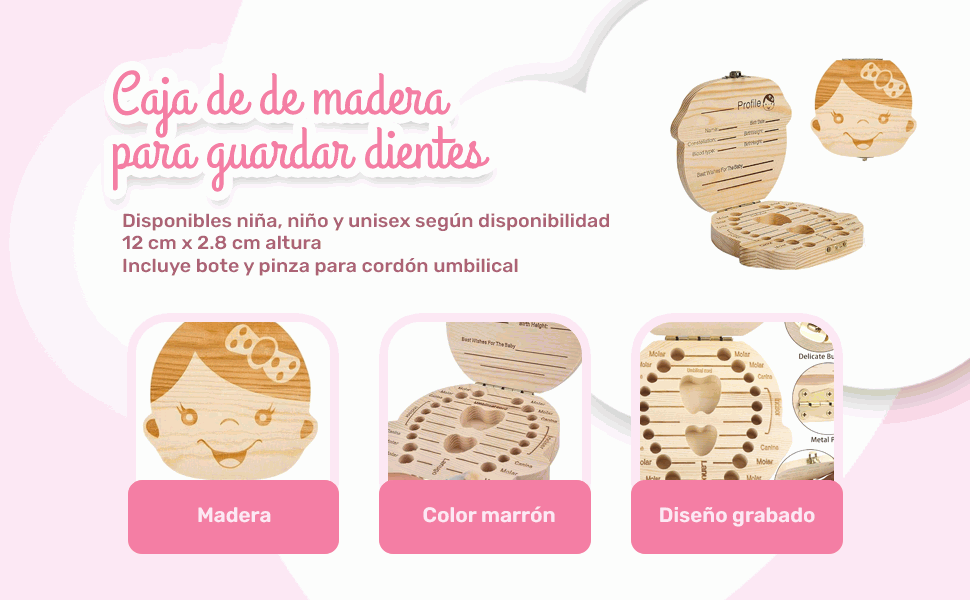 Banner - Caja madera para dientes de leche