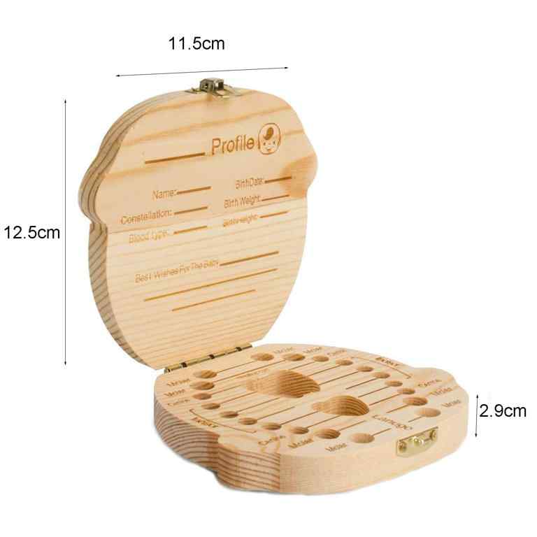 Caja de madera para dientes de leche para niños - imagen 2