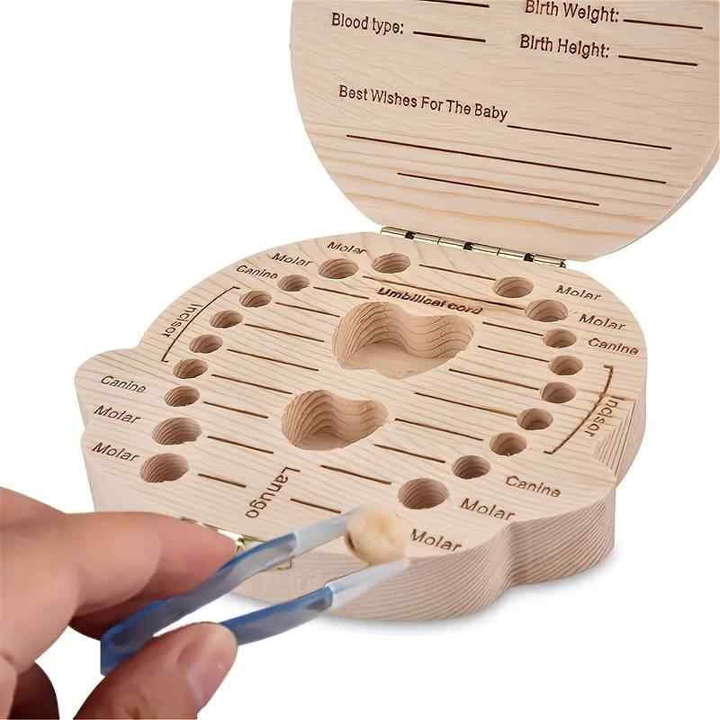 Caja de madera para dientes de leche para niños - imagen 7