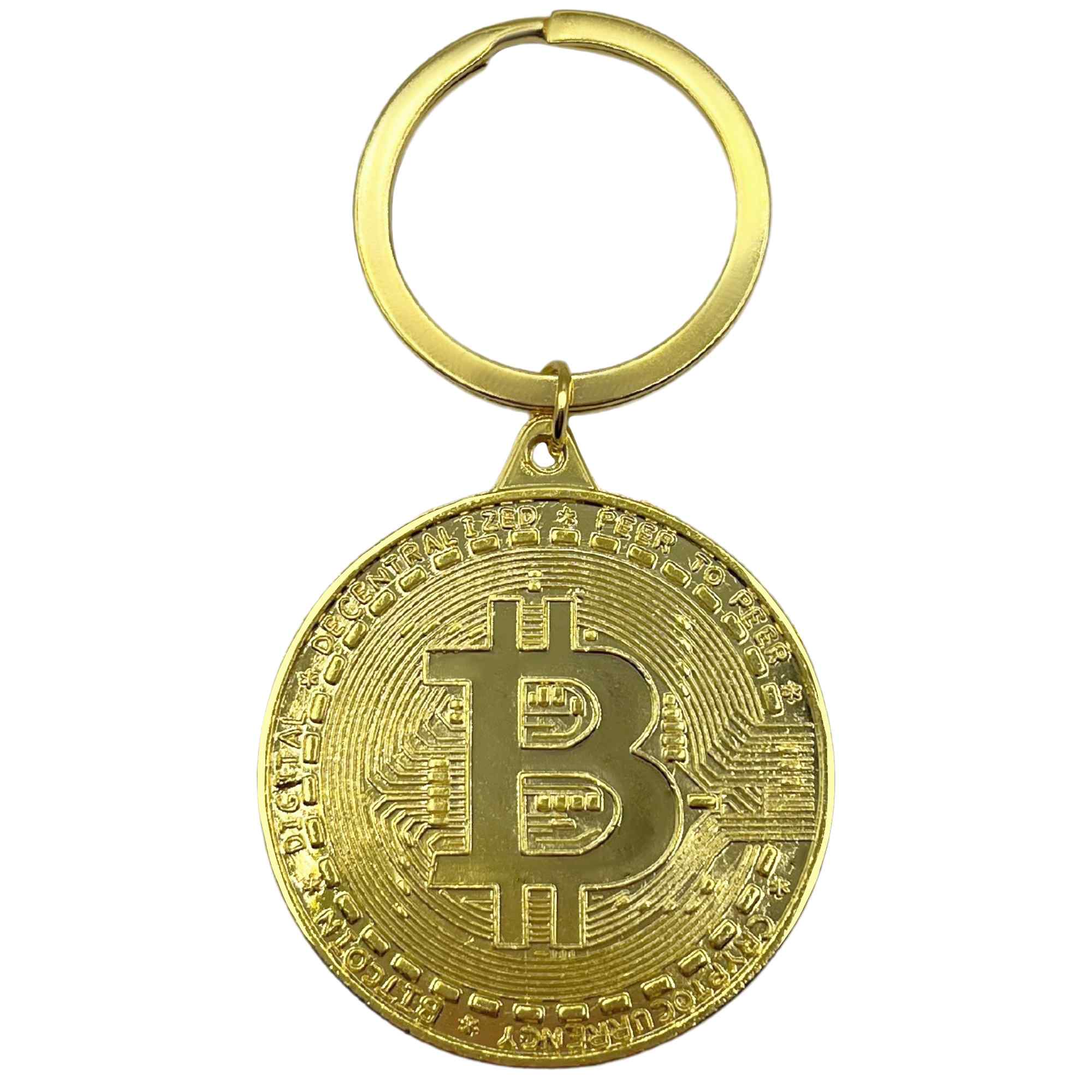 Llavero bitcoin moneda metálico - imagen 1