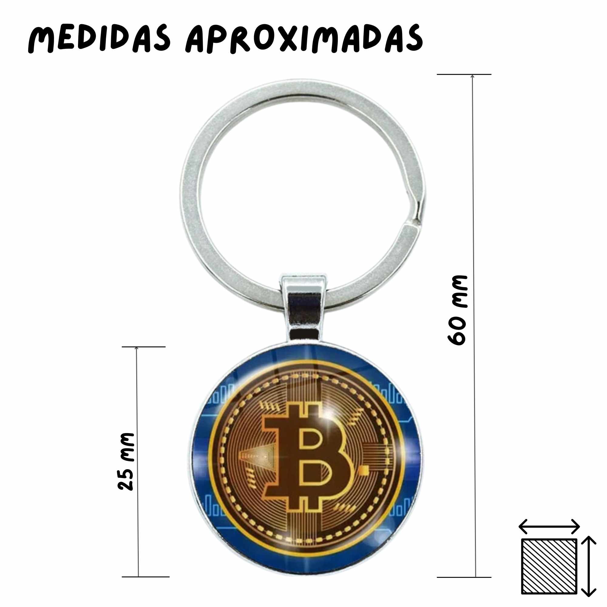 Llavero bitcoin moneda - imagen 4
