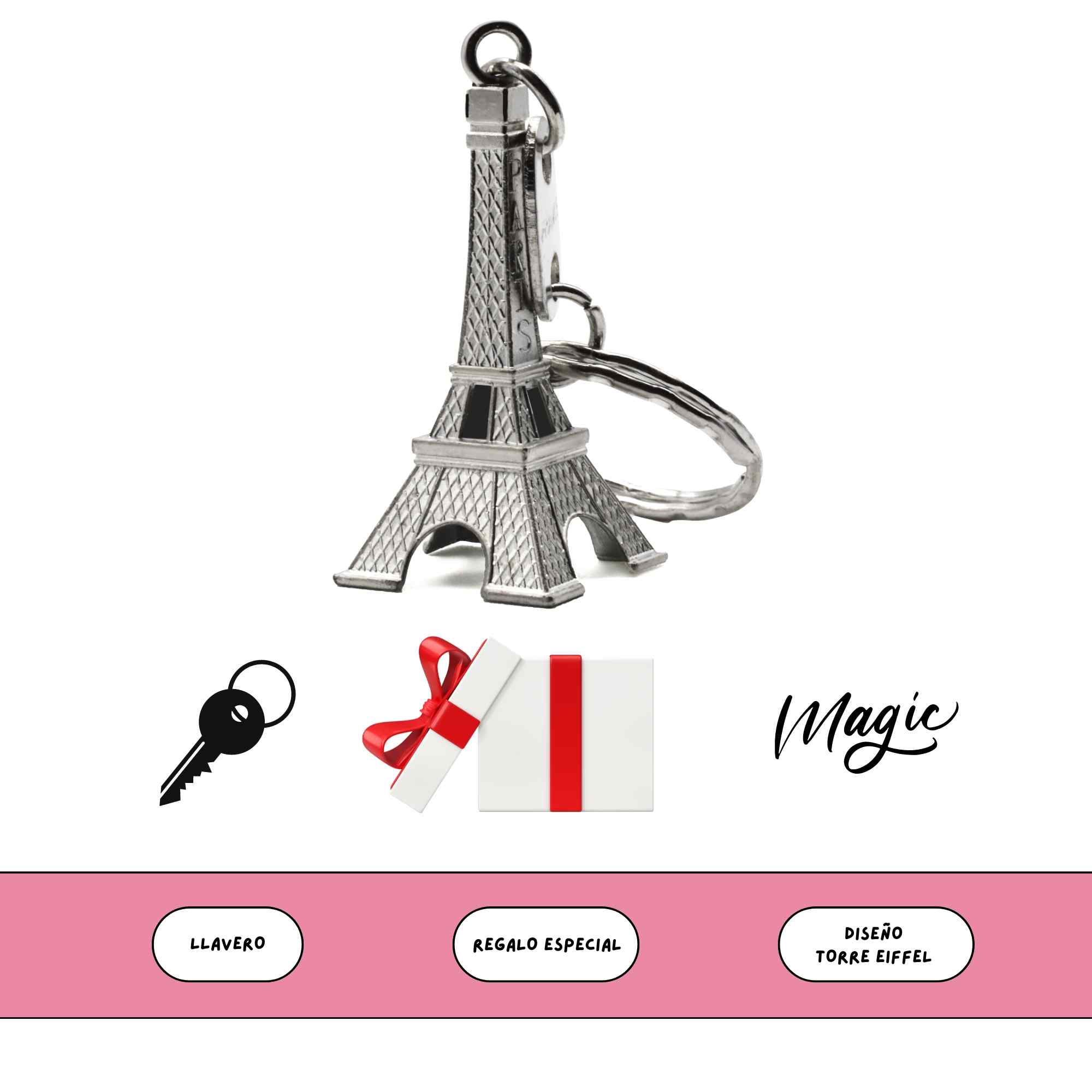 Llavero Torre Eiffel metálico - imagen 6