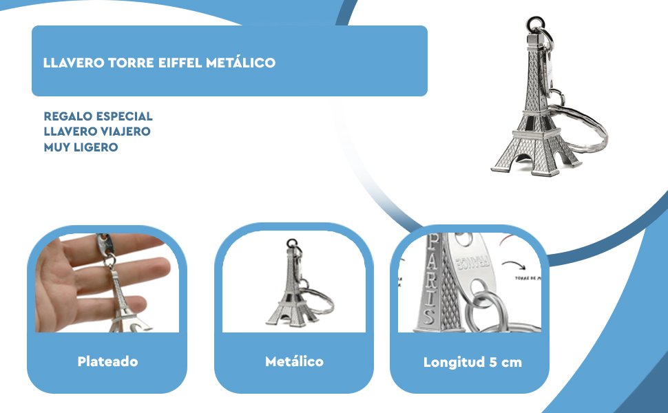 Banner - Llavero Torre Eiffel metálico