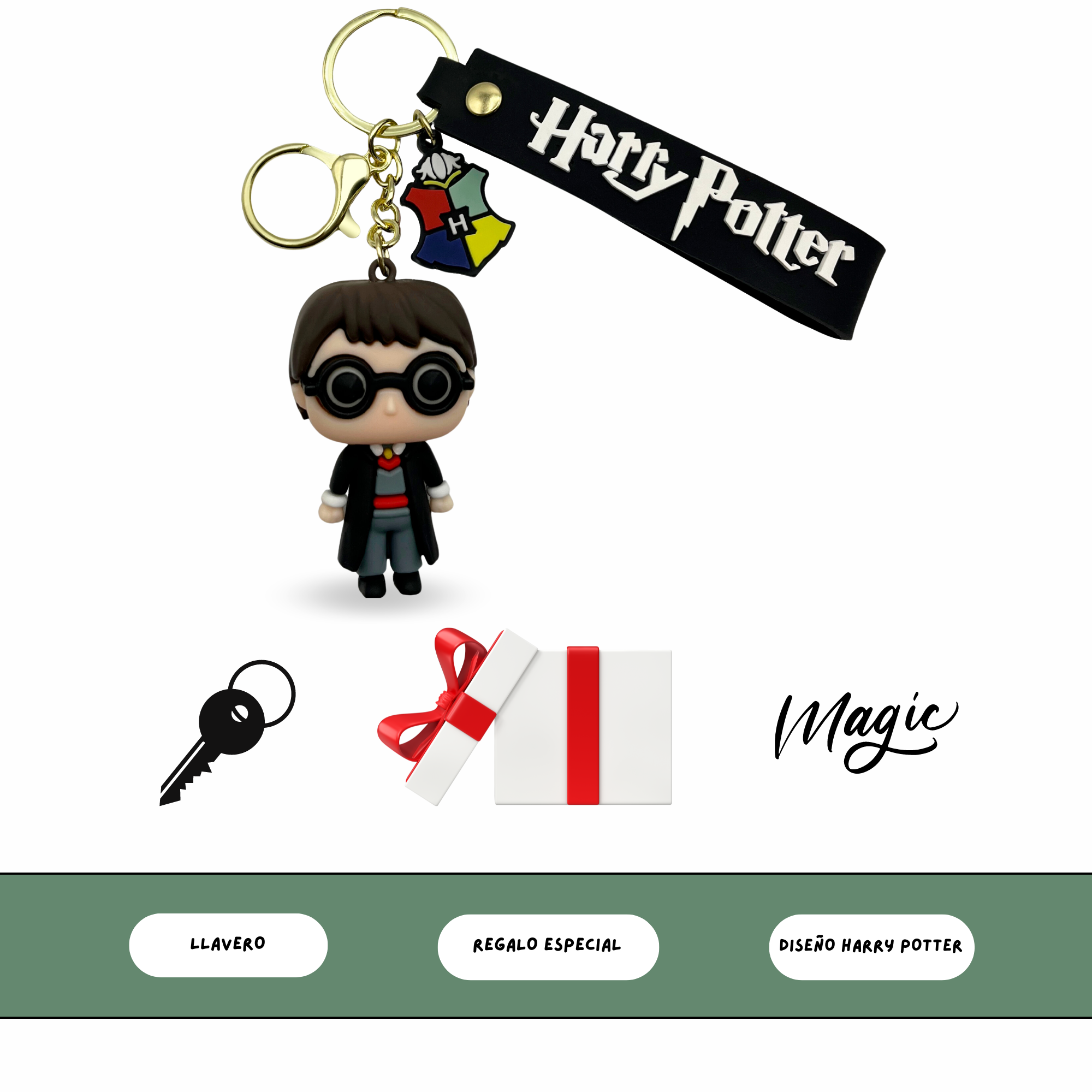 Llavero compatible con Harry Potter silicona - imagen 7