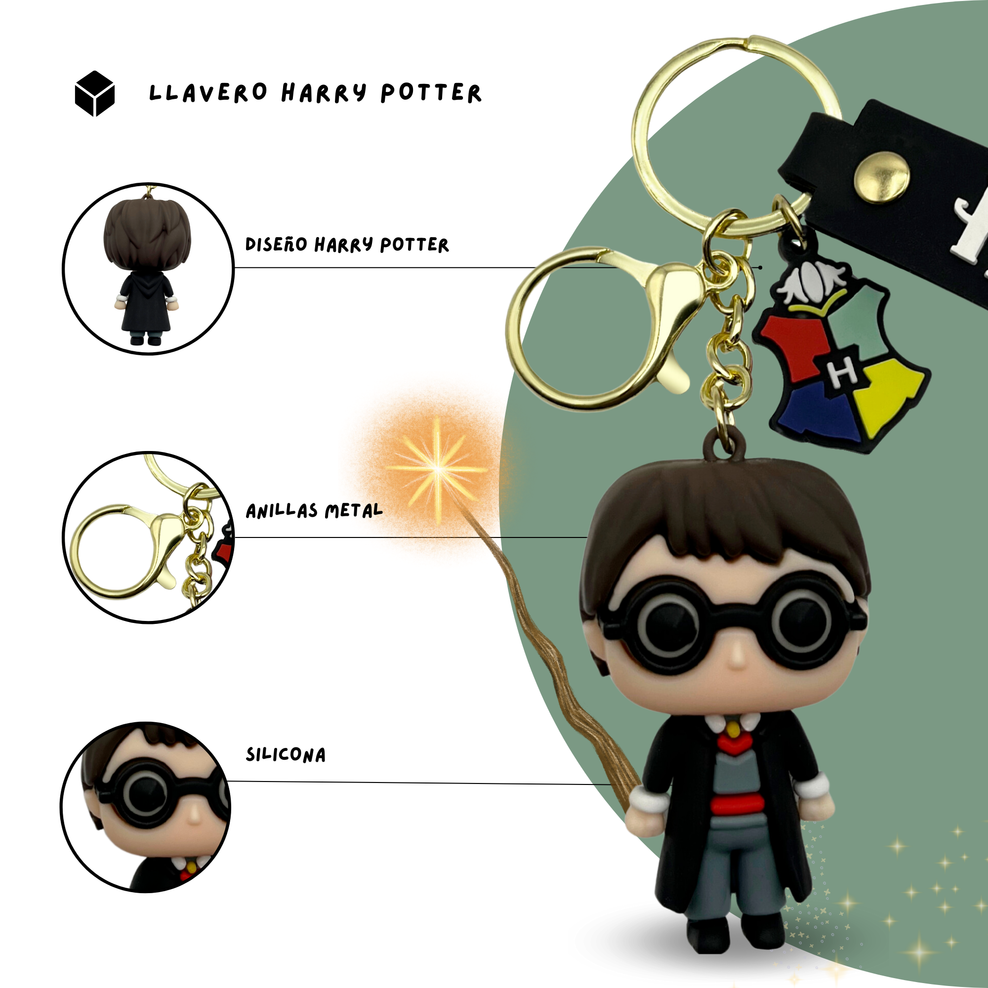 Llavero compatible con Harry Potter silicona - imagen 4
