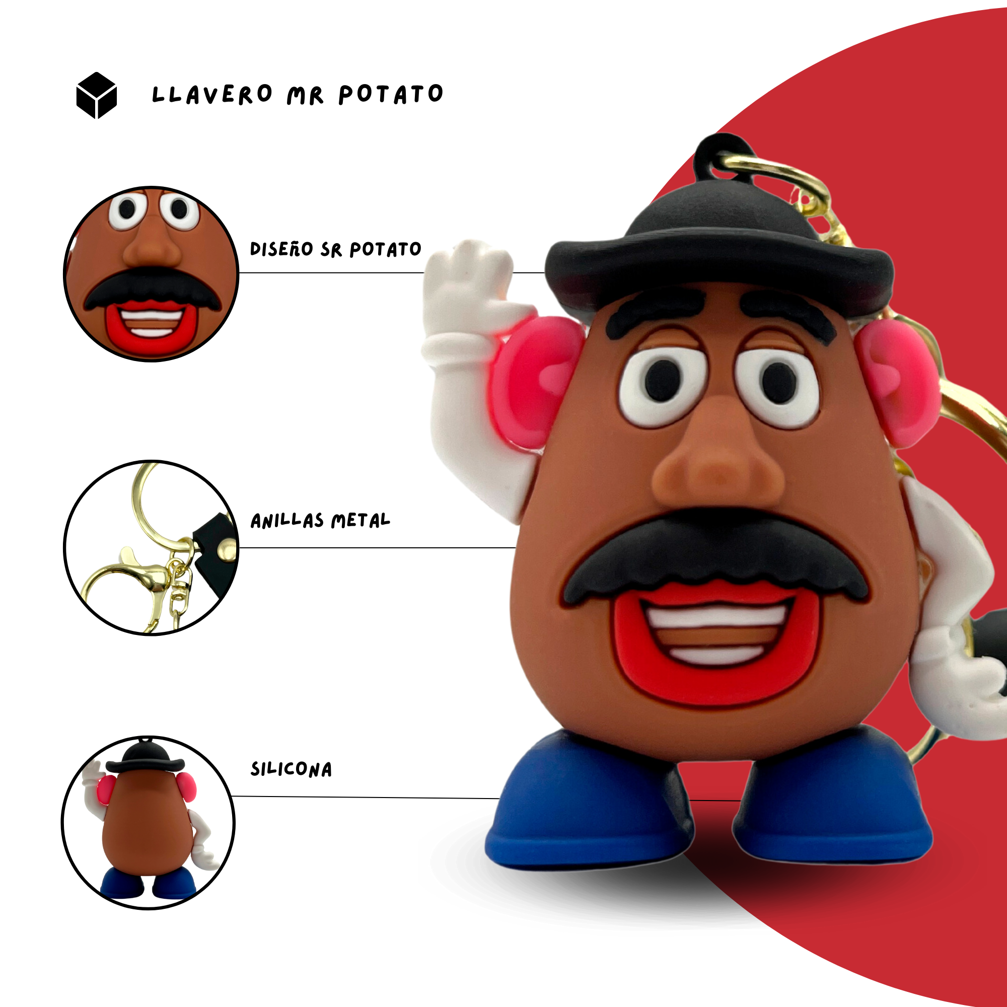 Llavero Mr Potato silicona - imagen 4