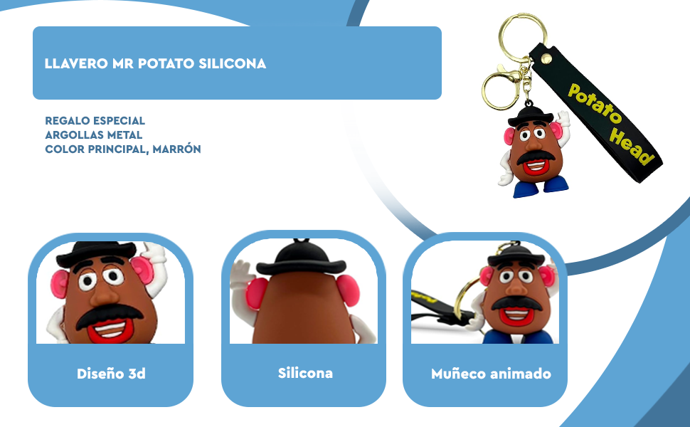 Banner - Llavero Mr Potato silicona