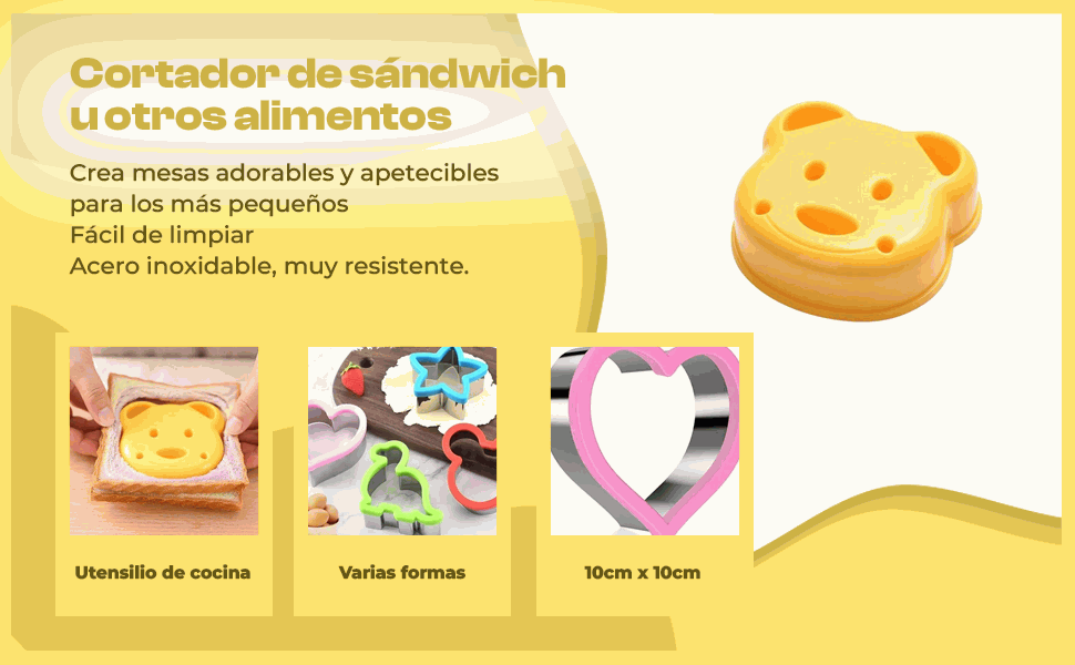Banner - Cortador de sándwich de oso