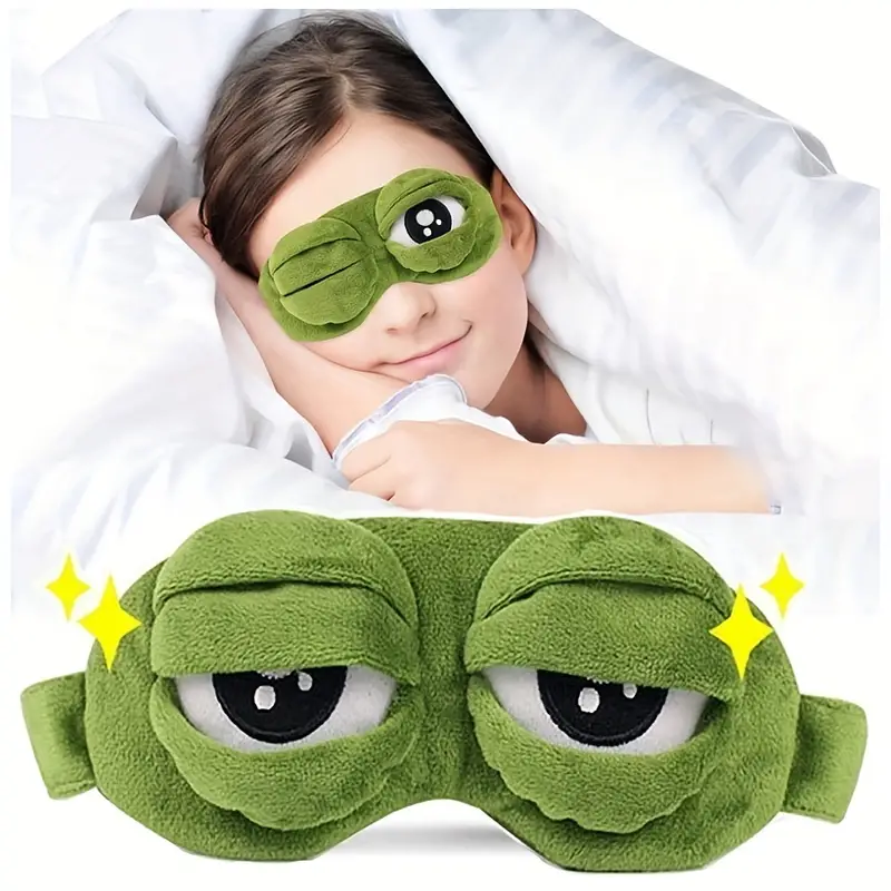Antifaz para dormir de rana Loca - imagen 1