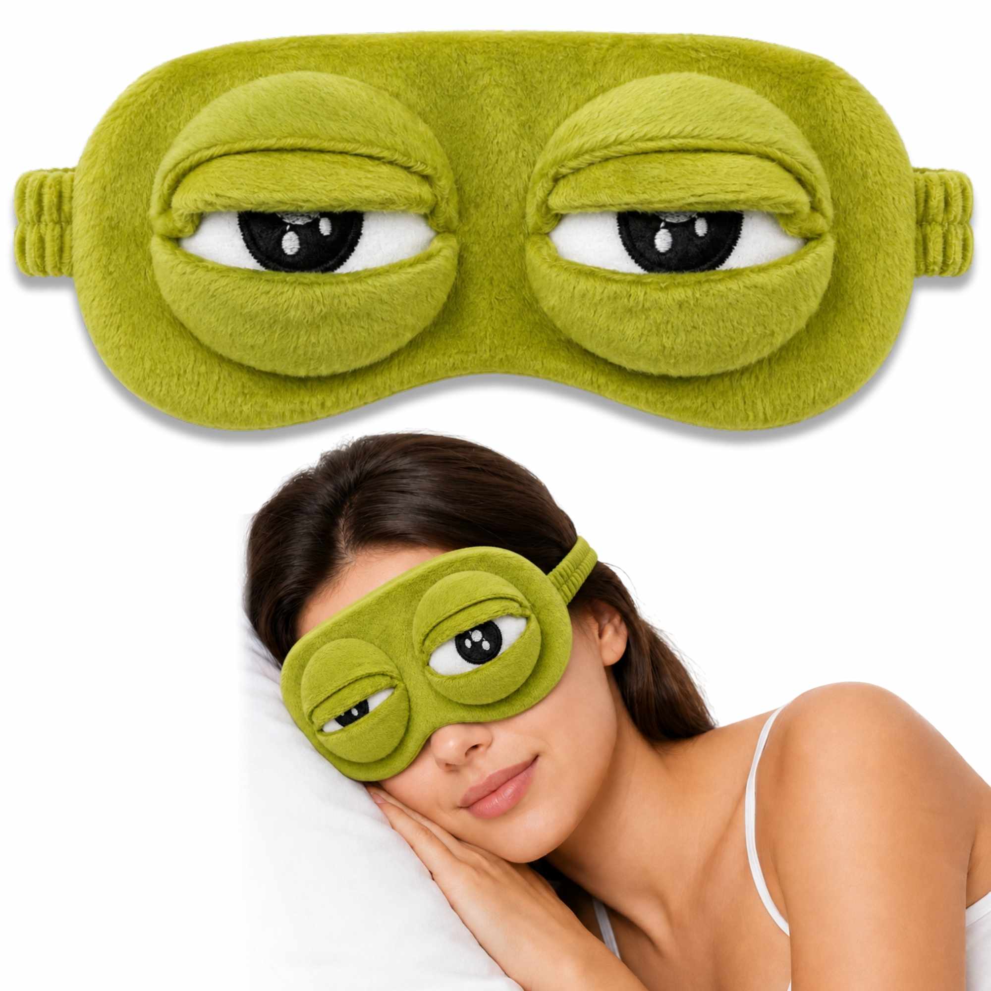 Antifaz para dormir de rana Loca - imagen 1