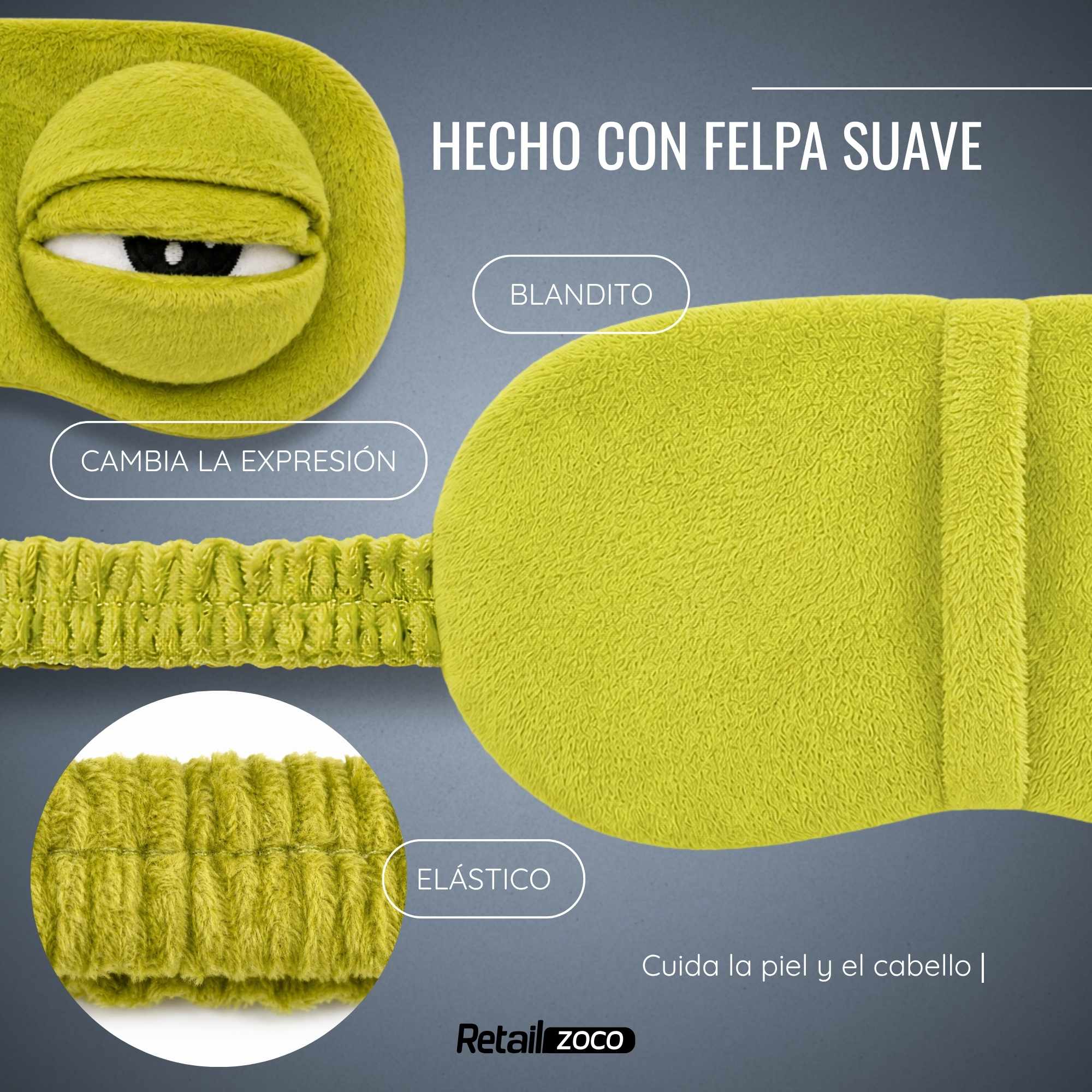 Antifaz para dormir de rana Loca - imagen 4