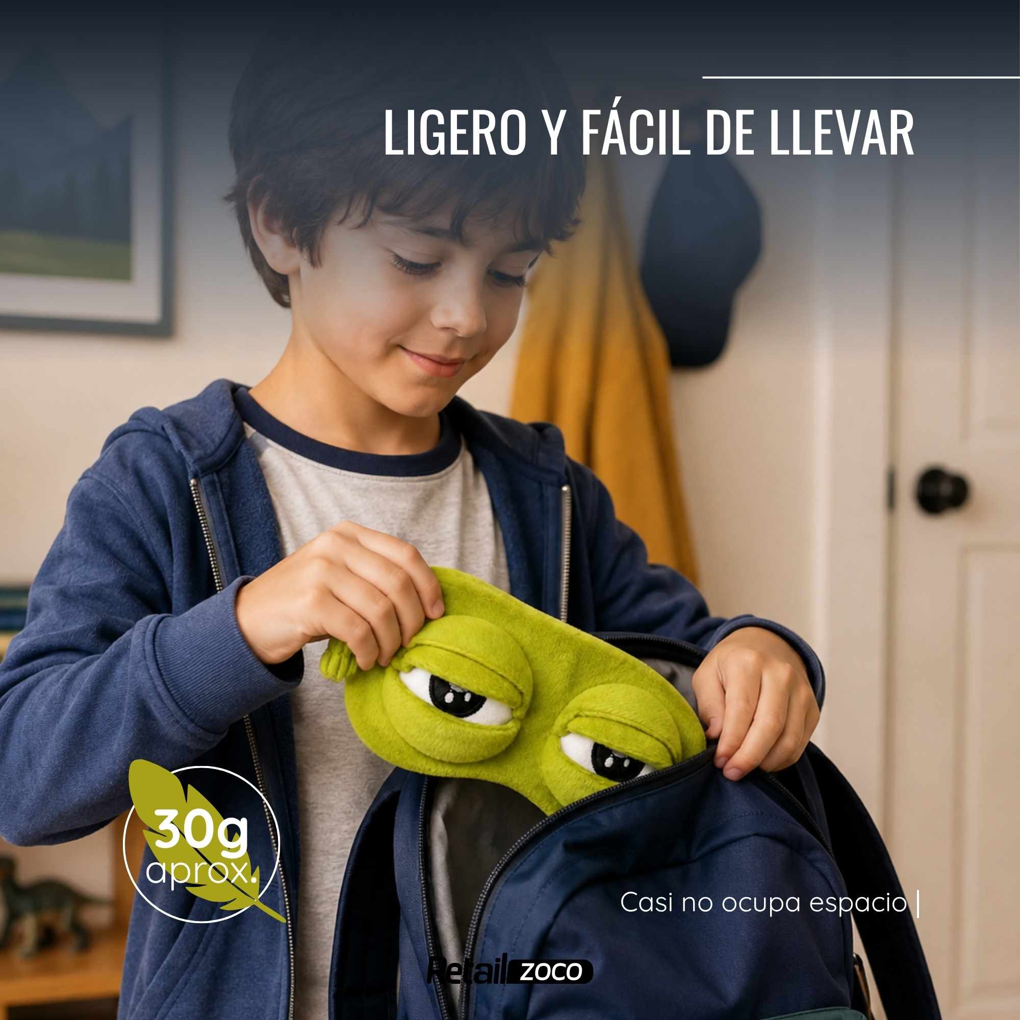 Antifaz para dormir de rana Loca - imagen 5