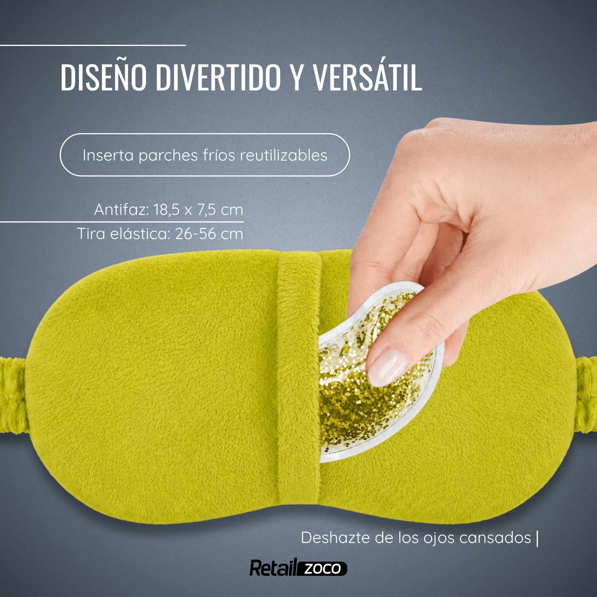 Antifaz para dormir de rana Loca - imagen 6