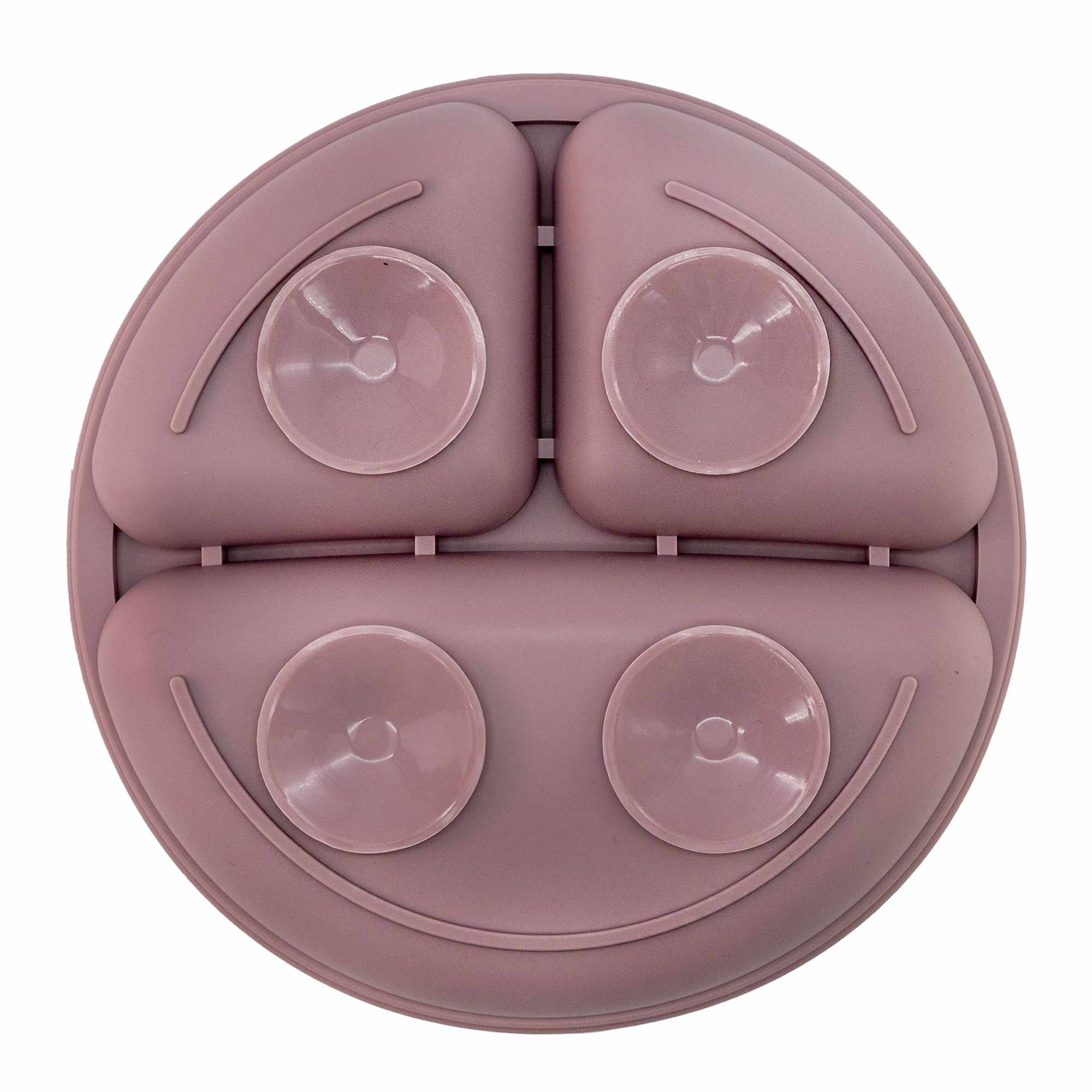 Plato de Silicona para Bebé Con Ventosa Antideslizante Rosa - imagen 2