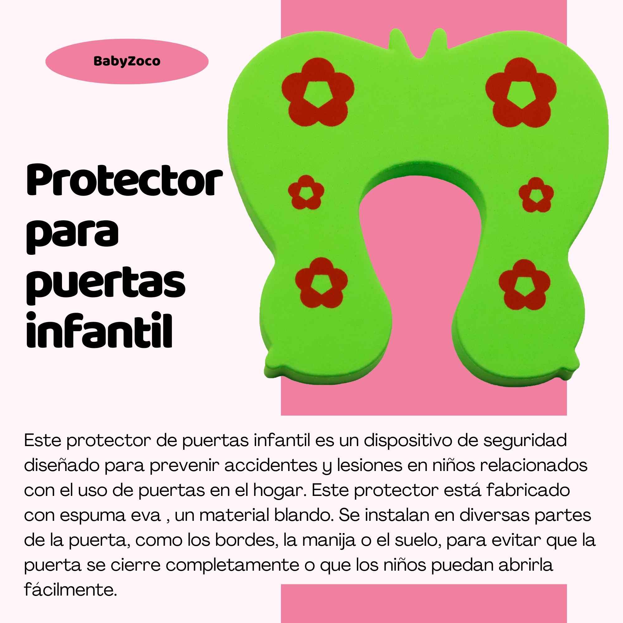 Protector puertas bebe infantiles diseño mariposa - imagen 3
