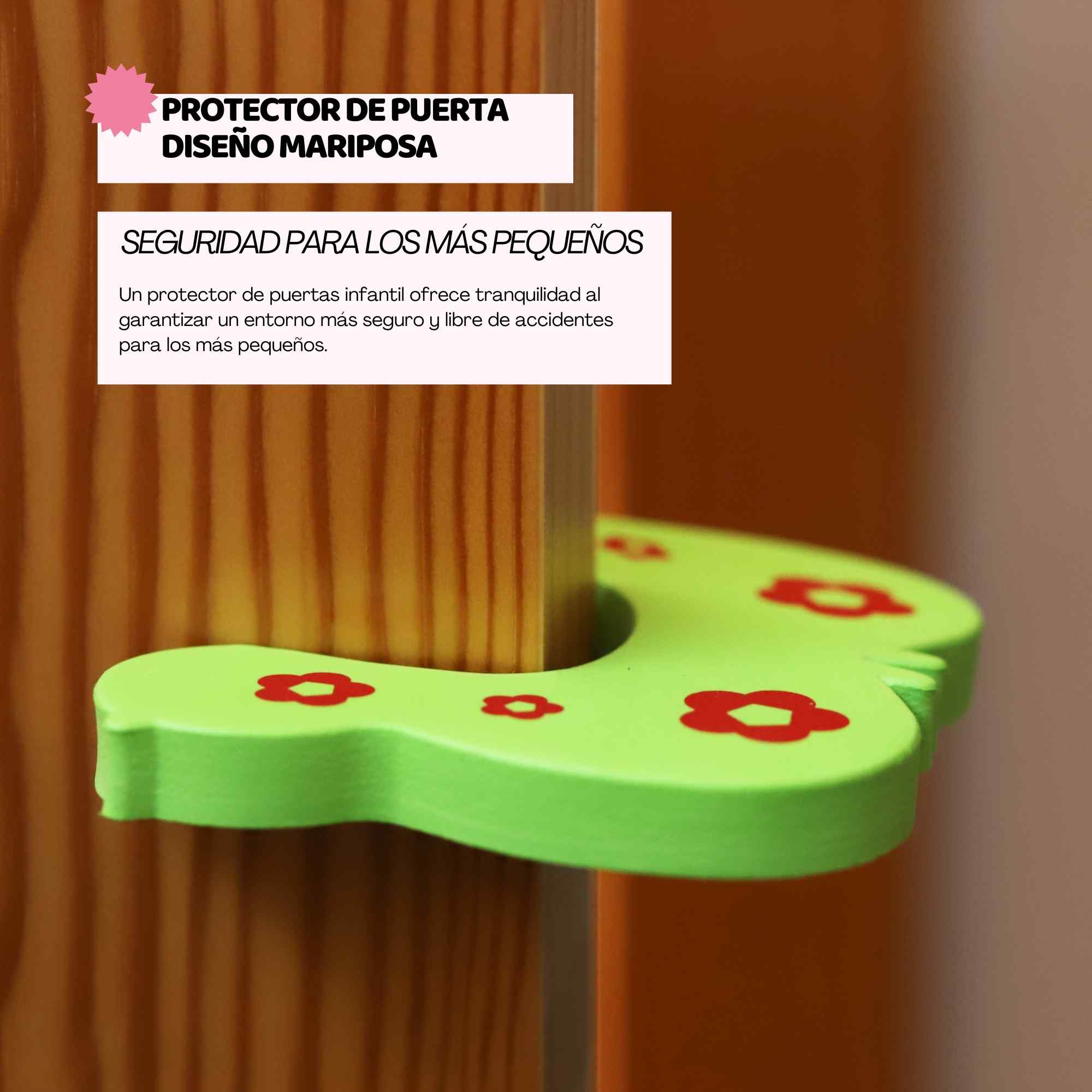 Protector puertas bebe infantiles diseño mariposa - imagen 6