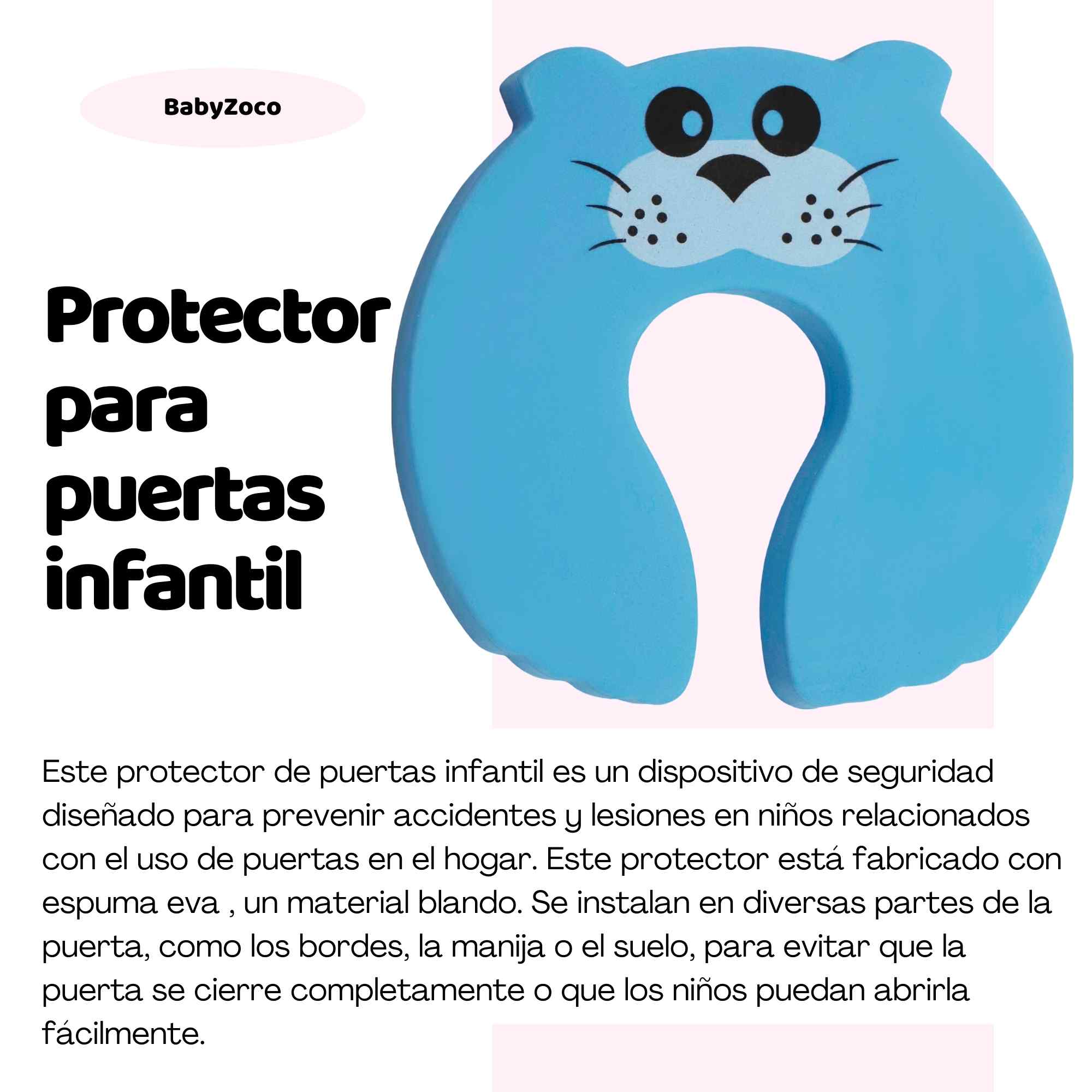 Protector puertas bebe infantiles diseño morsa - imagen 3