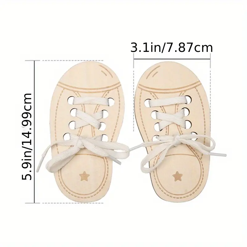 Juego de aprendizaje zapato con cordones para atar - imagen 5