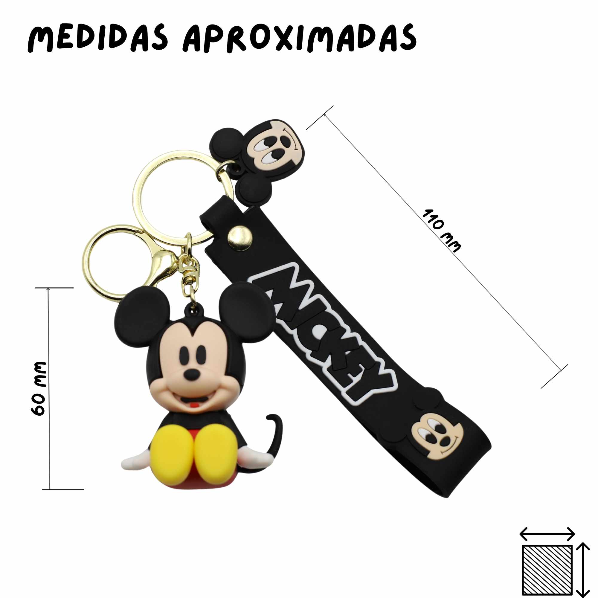 Llavero Mickey Mouse sentado compatible con disney - imagen 5