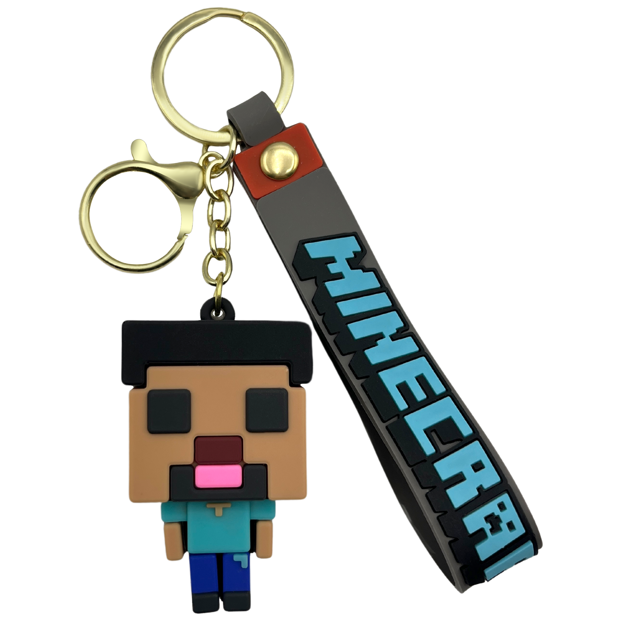 Llavero Steve Minecraft Azul - imagen 1