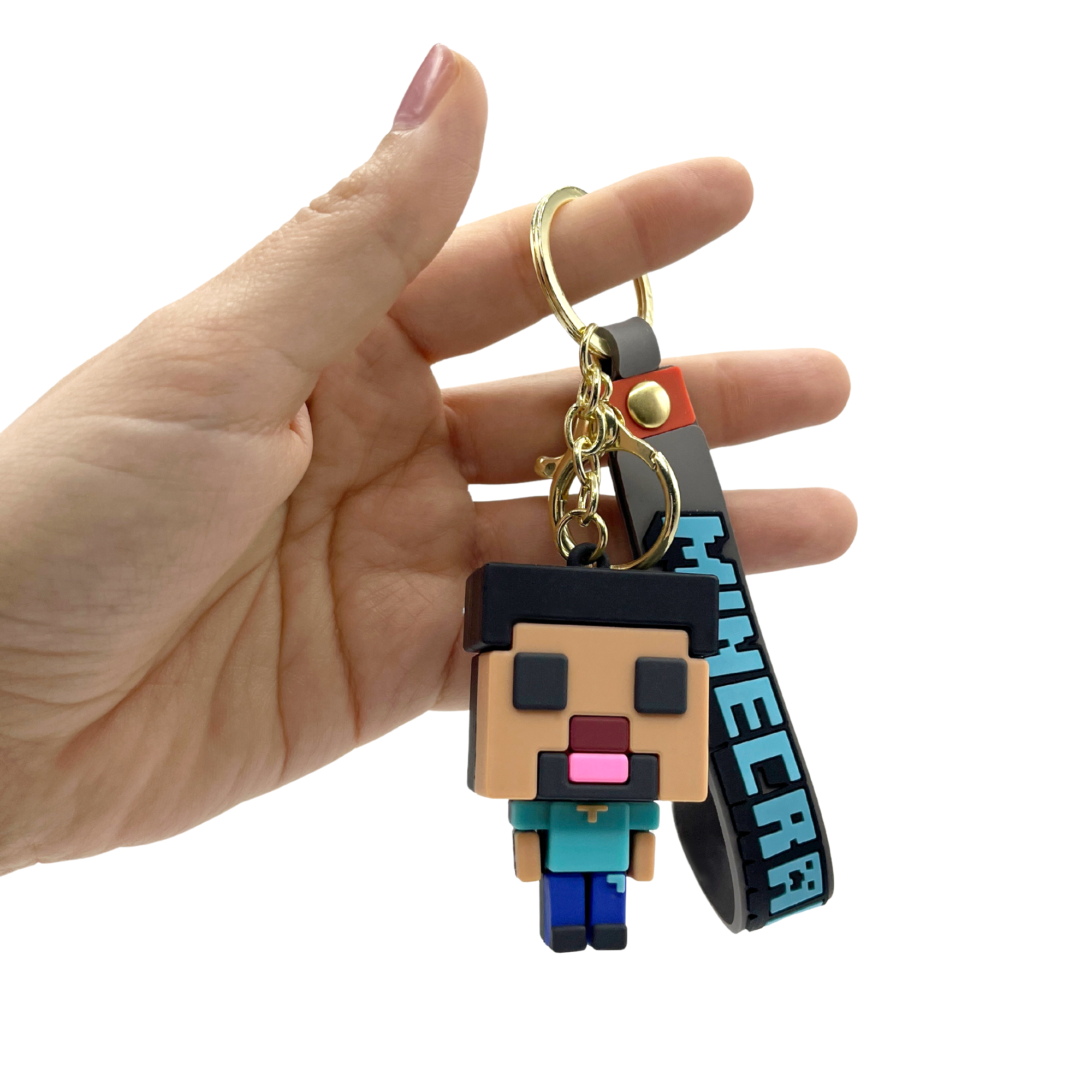 Llavero Steve Minecraft Azul - imagen 3