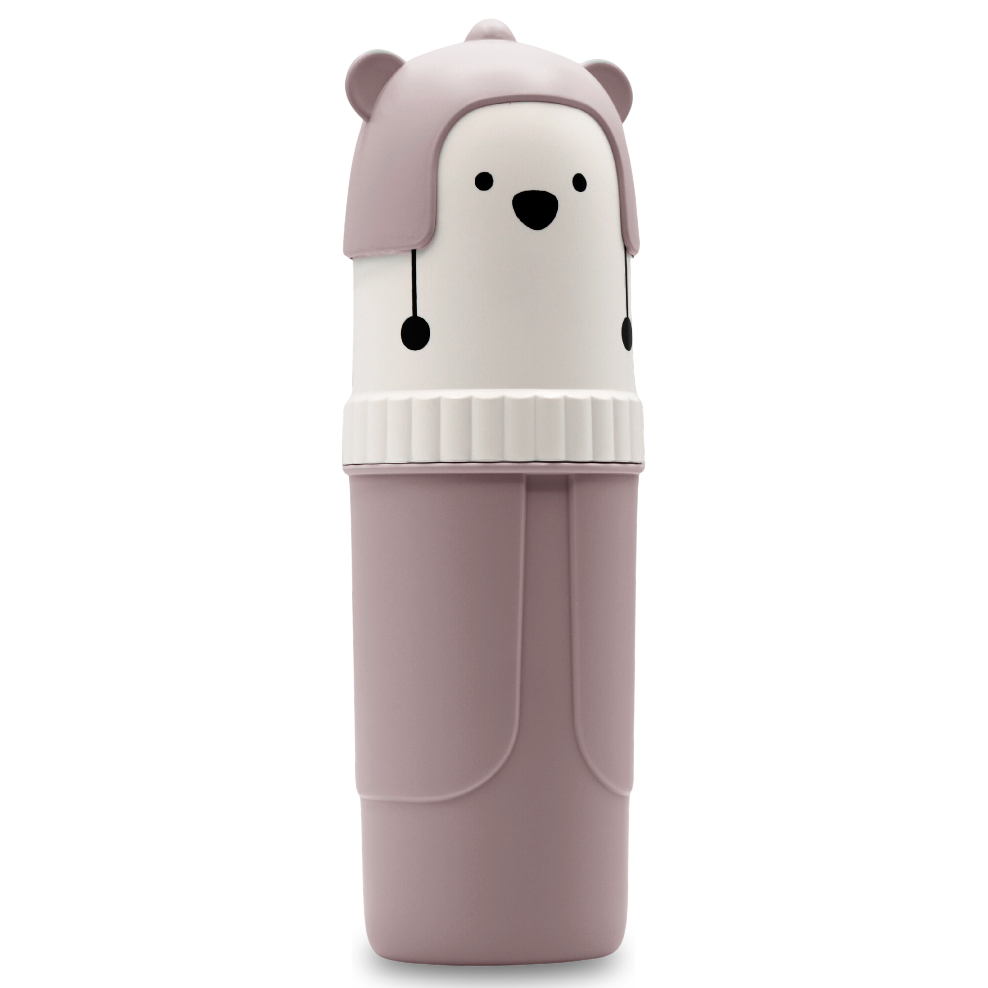 Estuche Para Cepillo De Dientes Con Oso Rosa