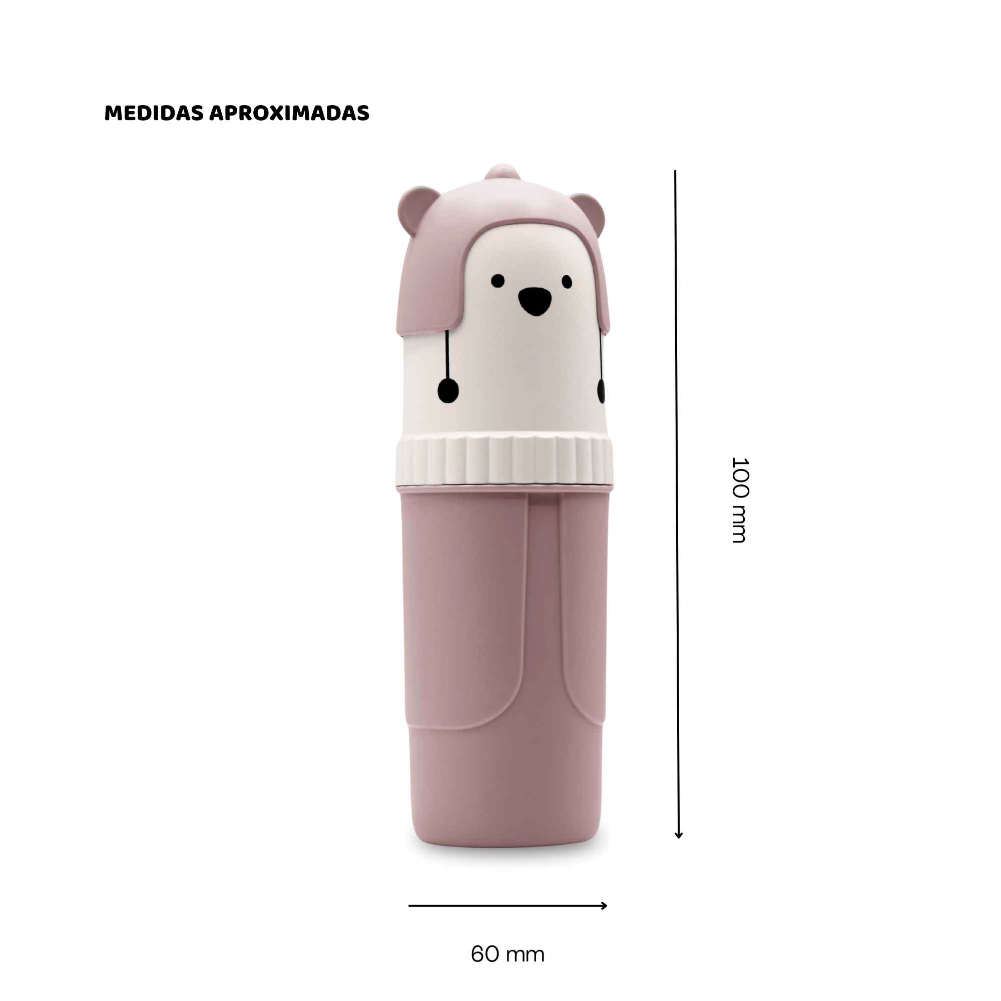 Estuche Para Cepillo De Dientes Con Oso Rosa - imagen 5