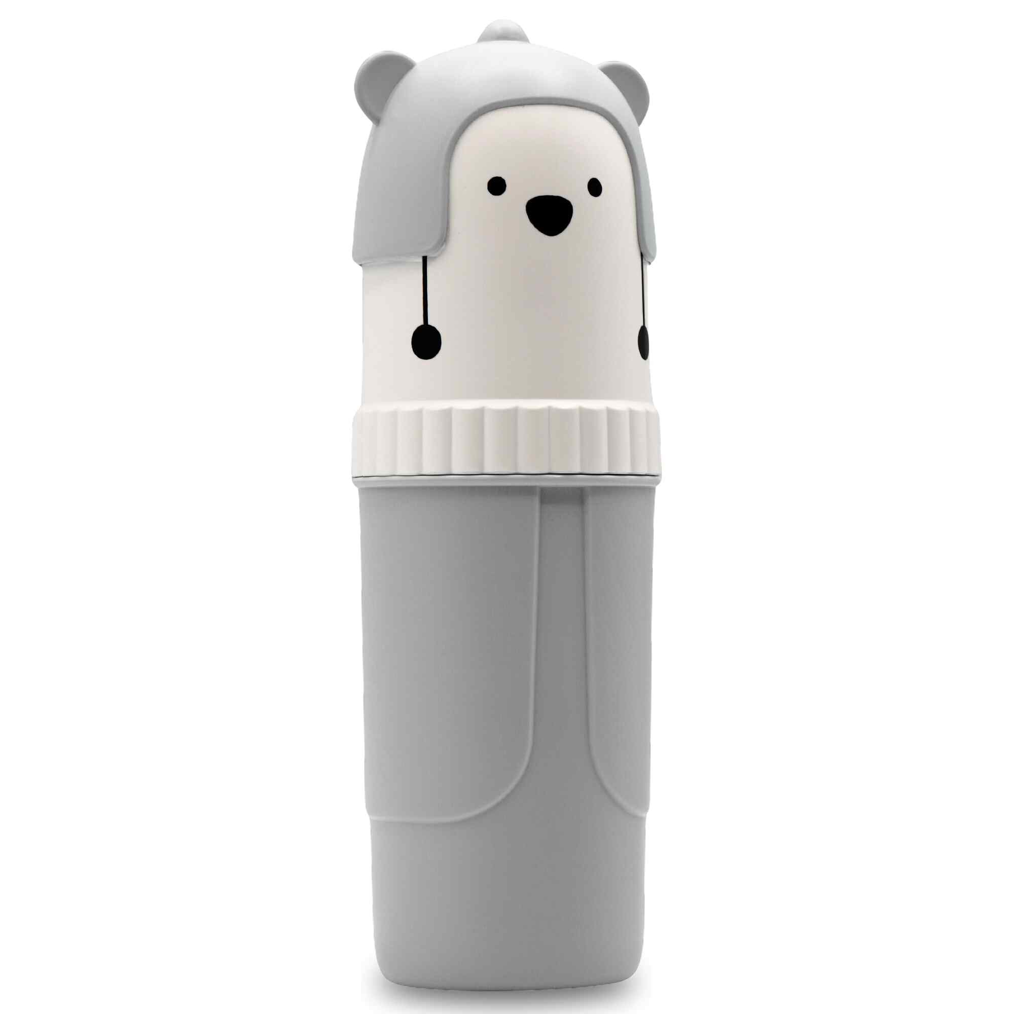 Estuche Para Cepillo De Dientes Con Oso Gris