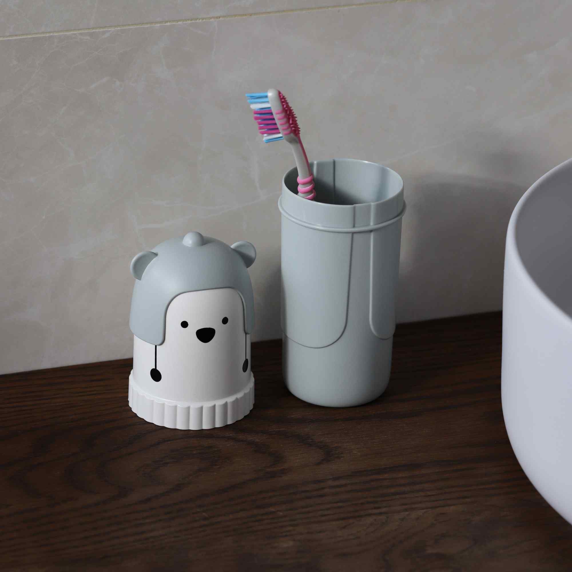 Estuche Para Cepillo De Dientes Con Oso Azul - imagen 3