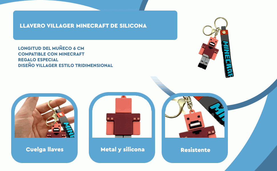 Banner - Llavero Villager Minecraft