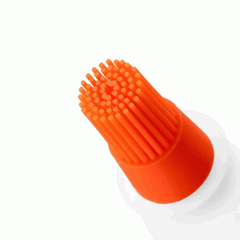 Bote dispensador aceite con cepillo silicona naranja 60 ml - imagen 3