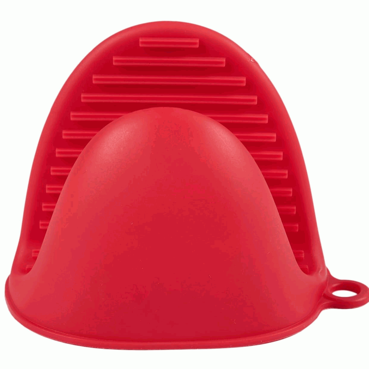 Manoplas guantes silicona para horno rojo - imagen 4
