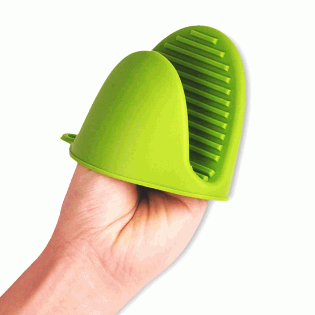 Manoplas guantes silicona para horno verde - imagen 5