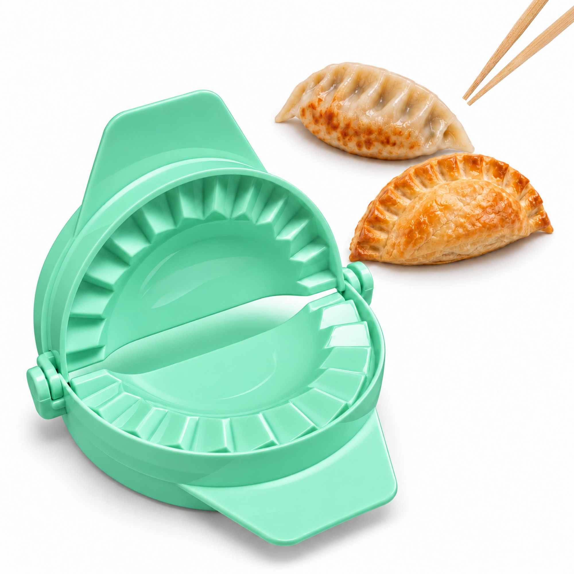 Molde empanadillas gyozas plástico verde - imagen 1