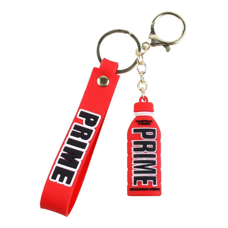 Llavero bebida energética Prime silicona rojo