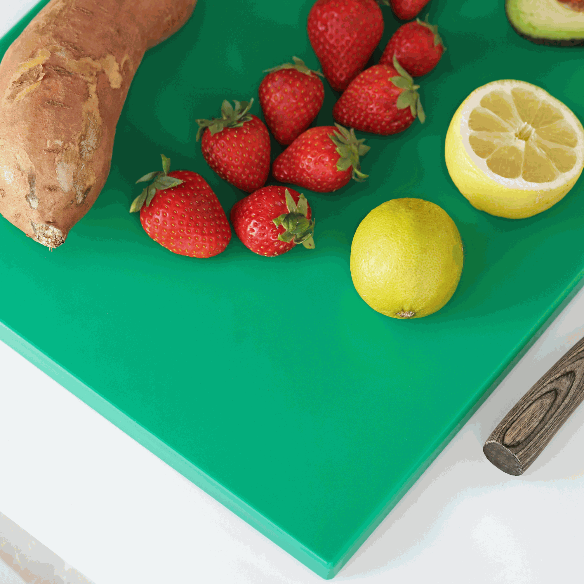 Tabla de corte para cocina profesional 30 x 20 cm verde - imagen 3