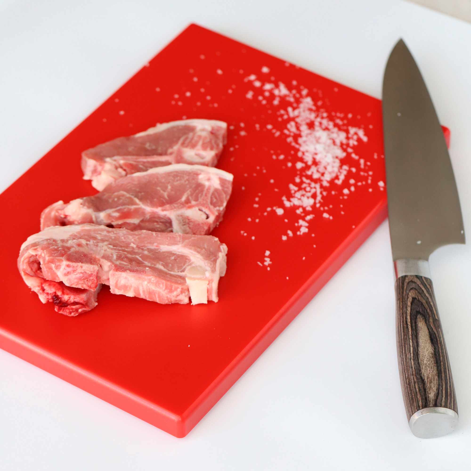 Tabla de corte para cocina profesional 30 x 20 cm rojo - imagen 3