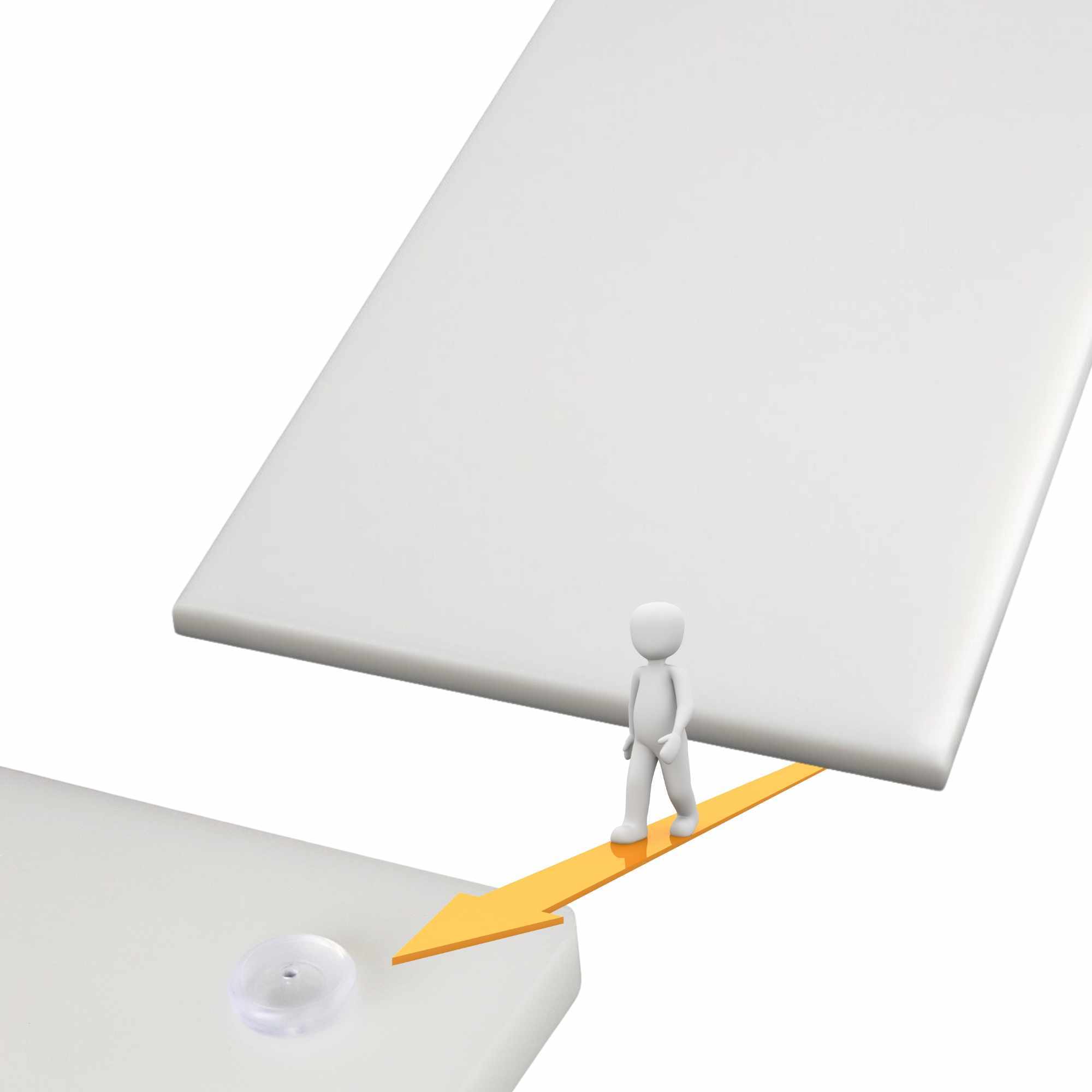 Tabla de corte para cocina profesional 40 x 30 cm blanco - imagen 5