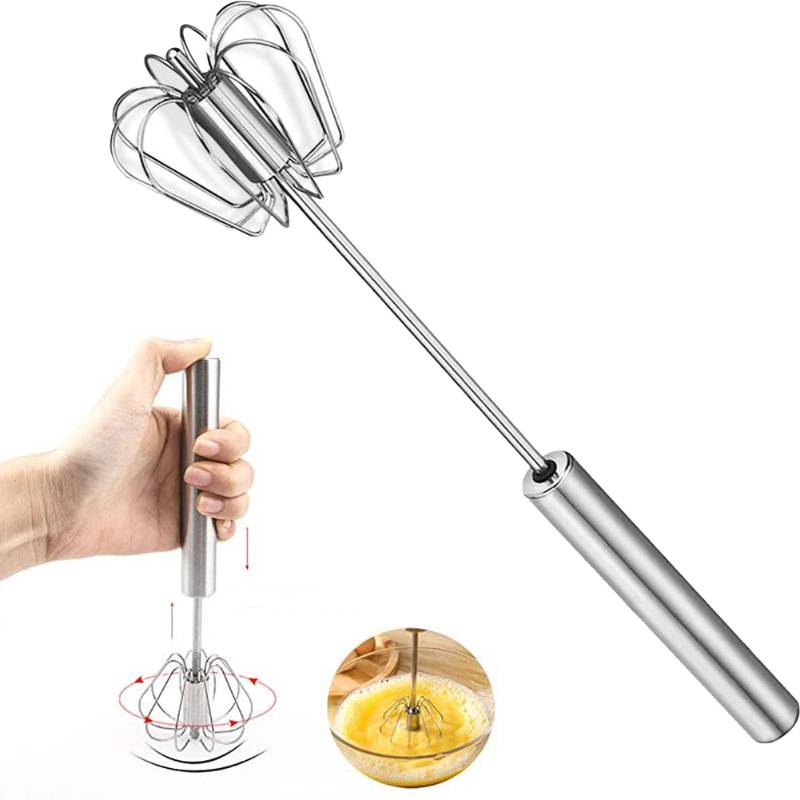 Batidor de Huevos de Acero Inoxidable 25 cm