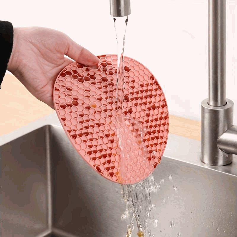 Salvamantel de silicona 18 cm Salmón - imagen 3