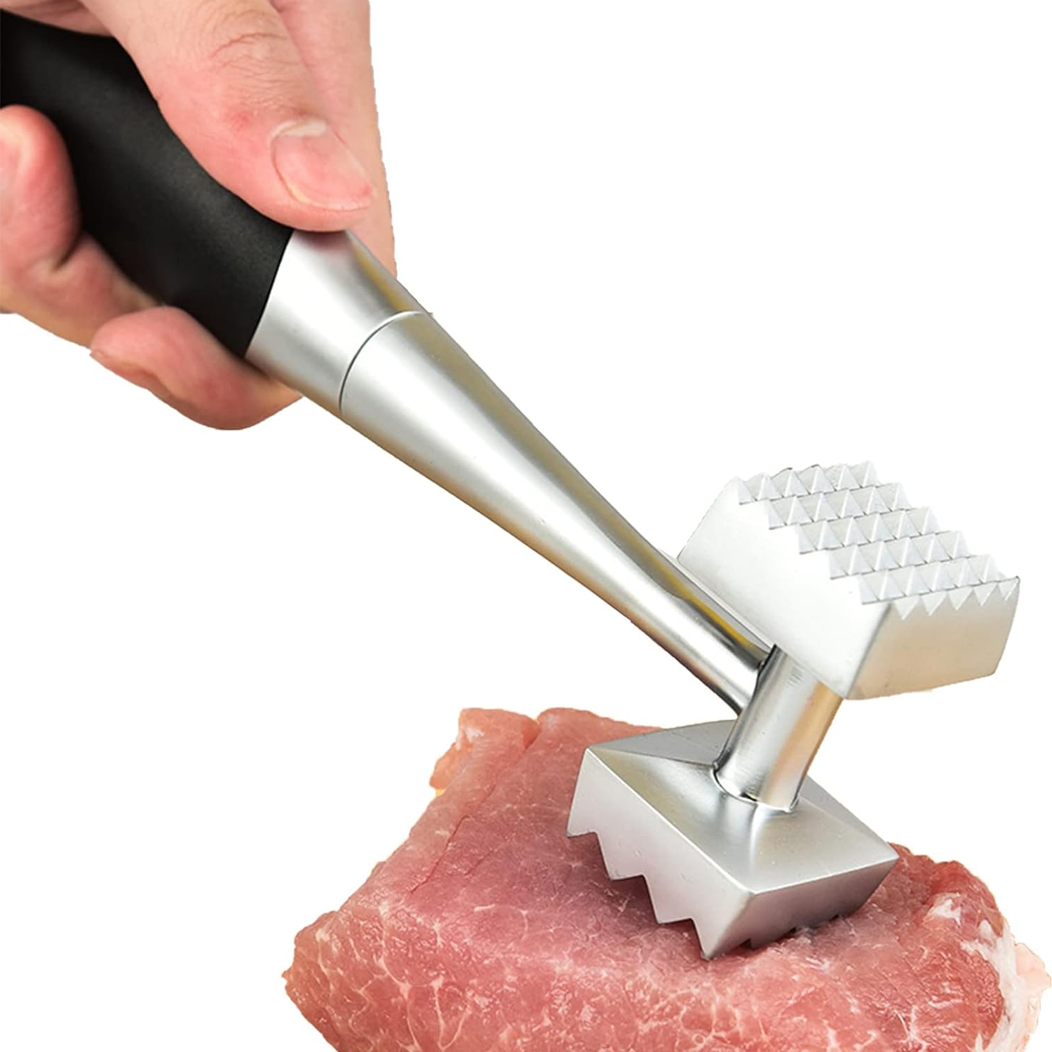 Martillo ablandador de Carne doble cara metálico - imagen 1