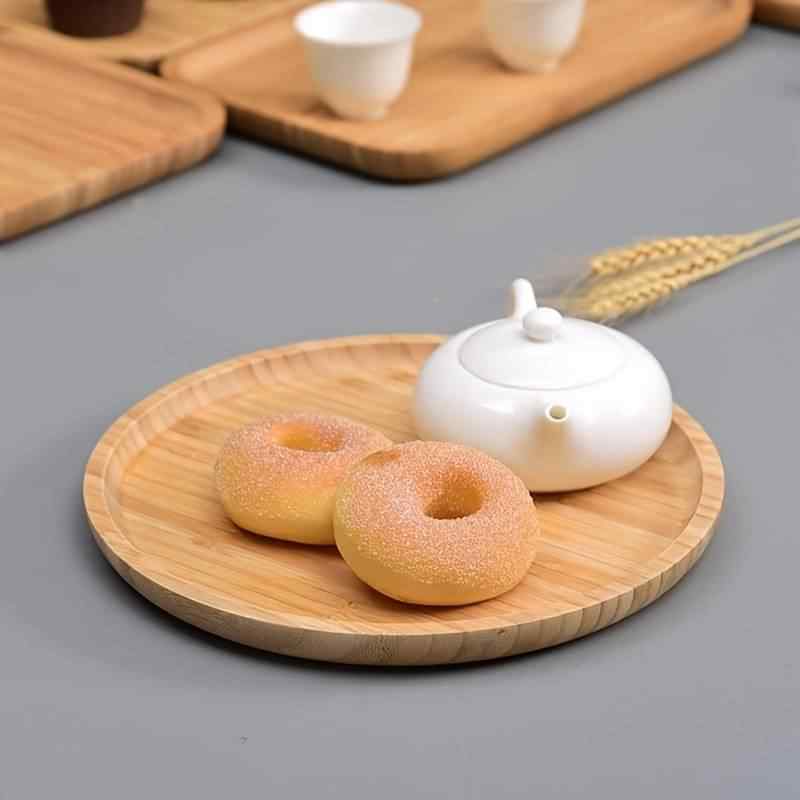Plato redondo madera de bambu 30 cm - imagen 4
