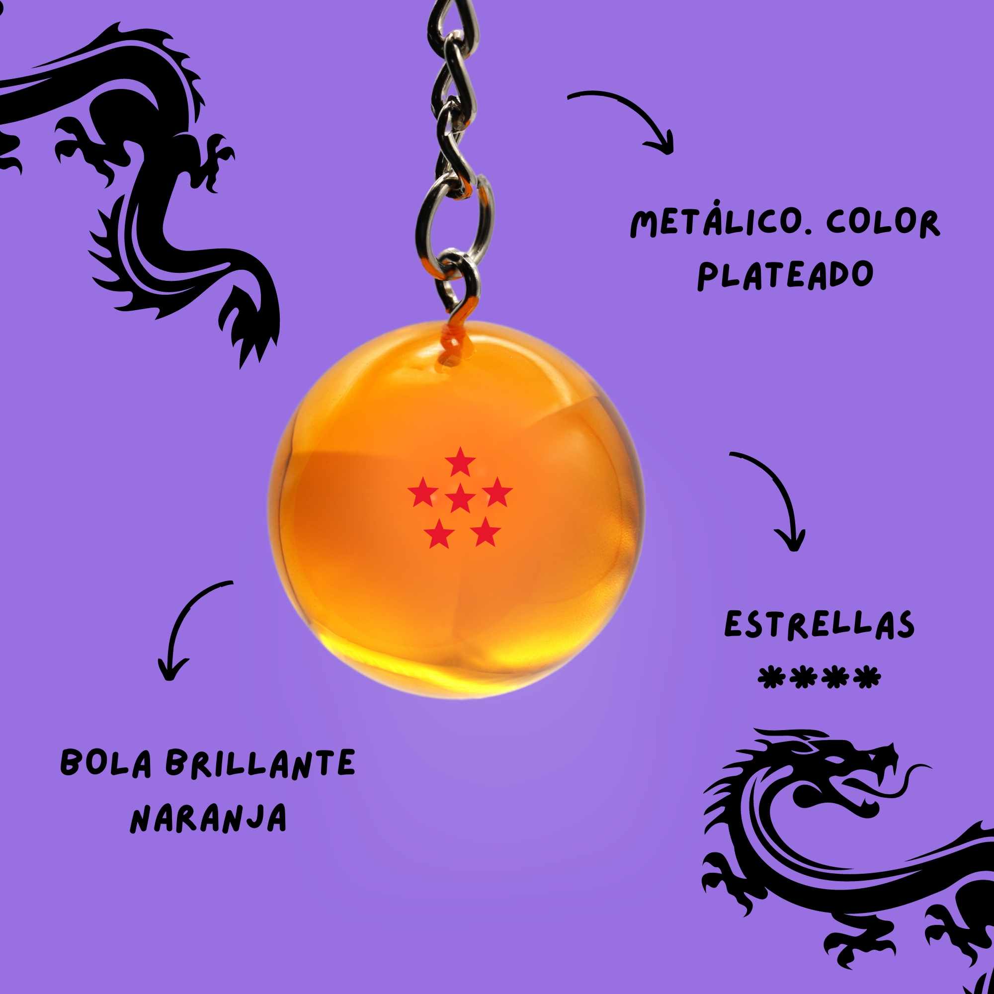 Llavero Dragon Ball Z de 6 estrellas - imagen 4